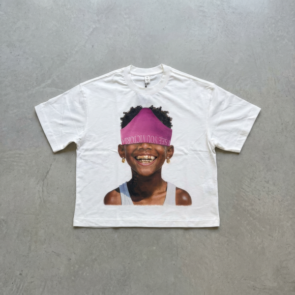 NOISSEY Boxy T-Shirt with Child Portrait